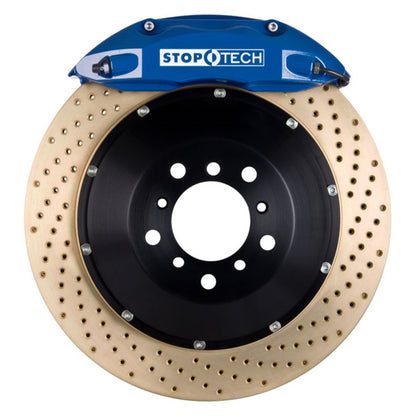 StopTech 07-10 BMW 335 Series BBK Rear Blue ST-40 Calipers Zinc Drilled 345x28 Rotors
