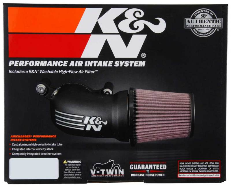 K&N 17-18 Harley-Davidson Touring Models Performance Air Intake System Silver