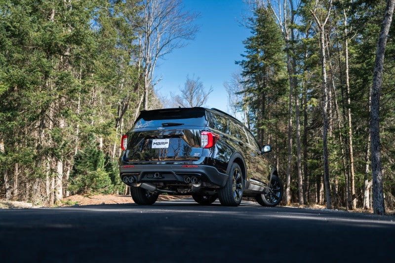 MBRP 20-21 Ford Explorer ST 3.0L Ecoboost SS 2.5in Saída traseira dupla com ponteiras quádruplas - AL