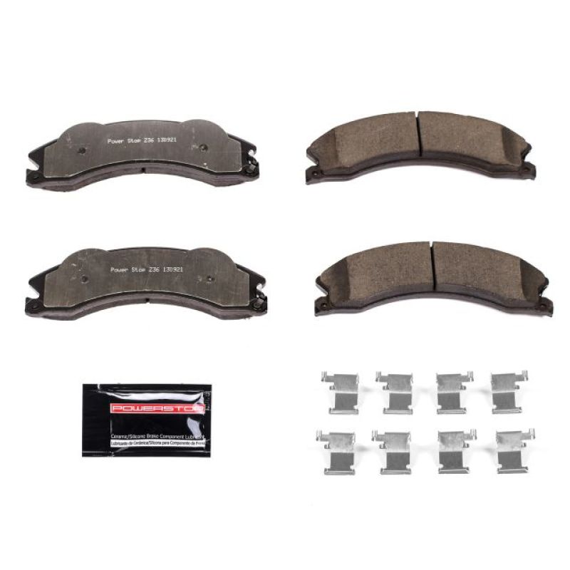 Power Stop 2011 Chevrolet Silverado 2500 HD Pastillas de freno delanteras o traseras Z36 Truck &amp; Tow con hardware