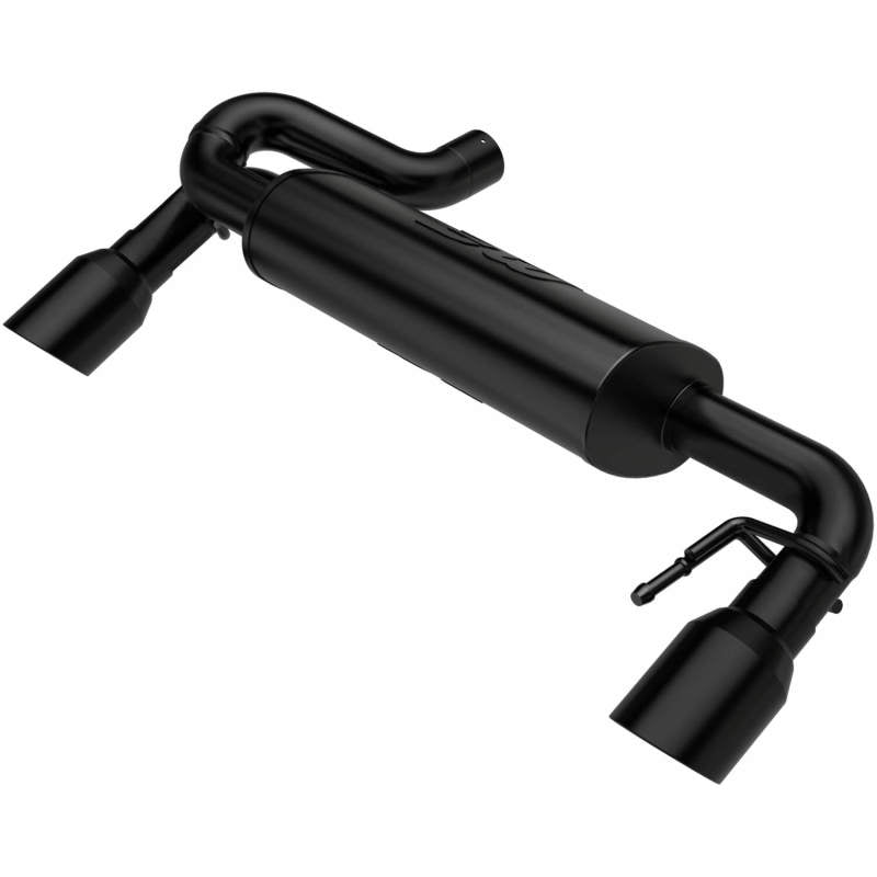 MagnaFlow 2021 Ford Bronco Street Series Escape con eje trasero con salida trasera doble dividida - Puntas negras
