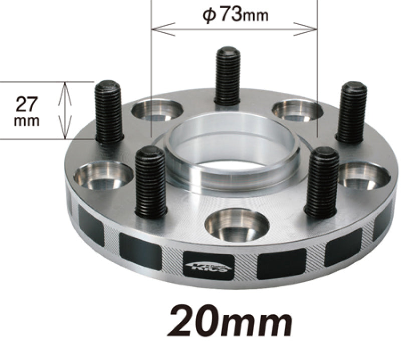 Project Kics 20mm Thick 12x1.25 56mm Hub 5x114.3 Wide Tread Spacers