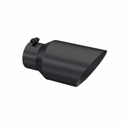 MBRP Universal Tip 6 OD Dual Wall Angled 4 entrada 12 longitud - Acabado negro