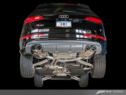 Escape AWE Tuning Audi 8R SQ5 Touring Edition - Saída Quad Diamond Black Tips