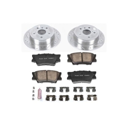 Power Stop 13-18 Lexus ES300h Kit de freno trasero Z23 Evolution Sport