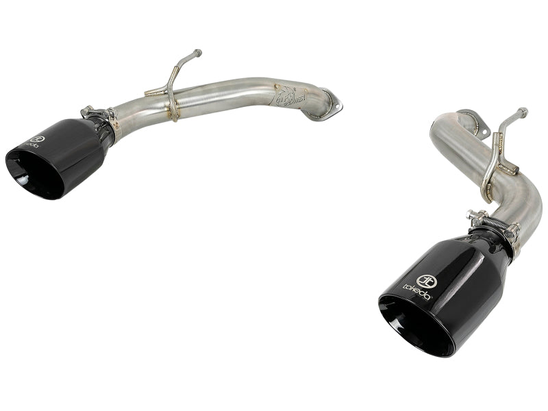 aFe Takeda 2.5in 304 SS Axle-Back Exhaust com pontas pretas 16-18 Infiniti Q50 V6-3.0L (tt)