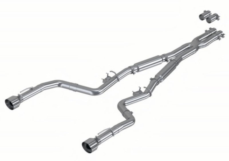 MBRP 17-21 Cargador 5.7L 3in Salida trasera doble Escape Catback aluminizado