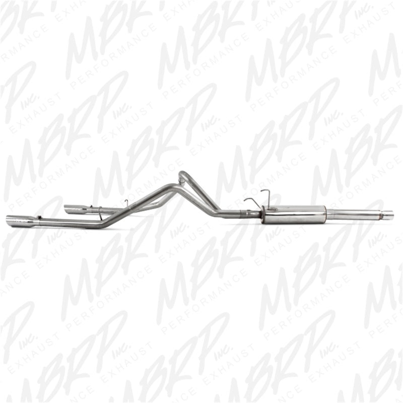 MBRP 2003 Dodge Ram Hemi 1500 5.7L SC/CC-SB Cat Back Doble parte trasera