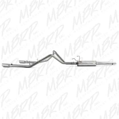 MBRP 2003 Dodge Ram Hemi 1500 5.7L SC/CC-SB Cat Back Doble parte trasera