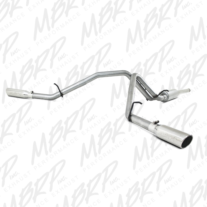 MBRP 2009 Chev/GMC 1500 4.8/5.3L EC/CC (excluyendo 8 cama) Cat Back Dual Split Side
