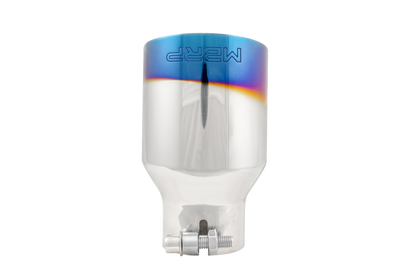 MBRP Punta de extremo quemado 2.5 ID 4 ID Out 6.5 longitud Corte en ángulo de pared simple Acero inoxidable 304