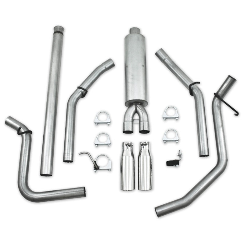 MBRP 2009 Chev/GMC 1500 4.8/5.3L EC/CC (excluyendo 8 camas) Cat Back Dual Split Trasero