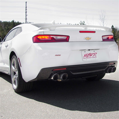 MBRP 2016 Chevy Camaro V8 6.2L 6spd 3in Alum Race Dual Axle Back con 4.5in Quad Dual Wall Tips