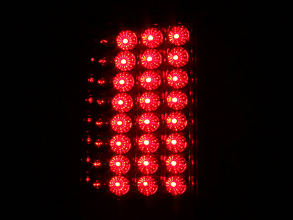 ANZO 2008-2015 Ford F-250 LED lanternas traseiras vermelho/transparente