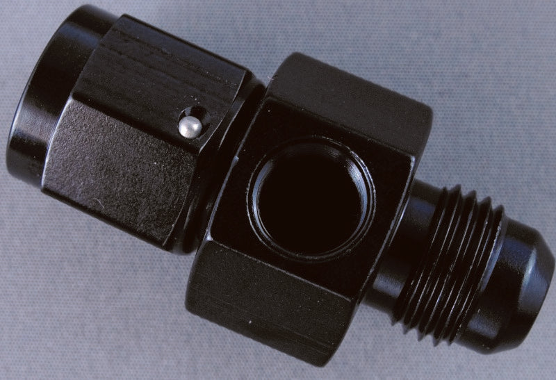 Adaptador de medidor em linha Fragola -6AN macho x -6AN Fem - preto