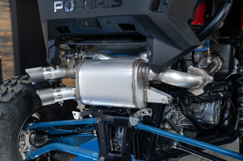 MBRP 20-22 Polaris RZR Pro XP 2.5 pol. Slip-On Active Exhaust Dual Out