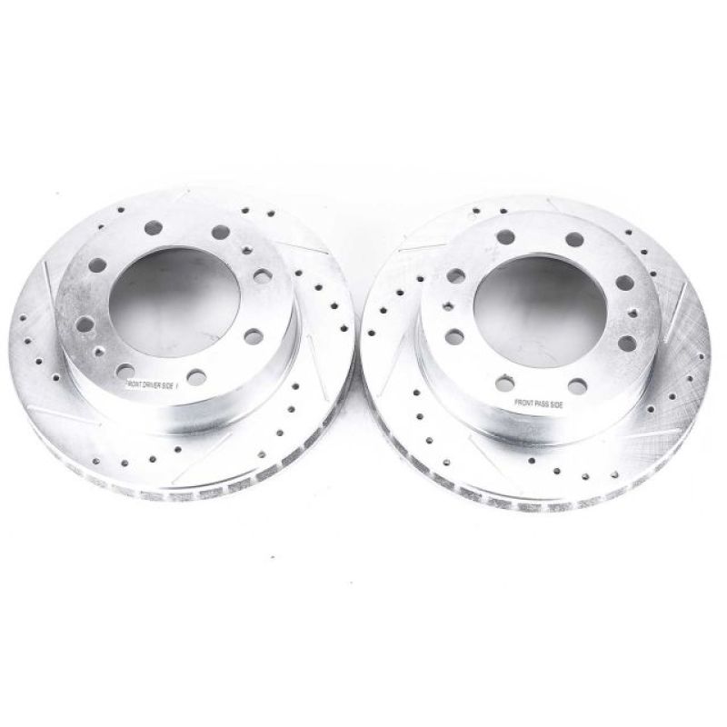 Power Stop 00-05 Cadillac DeVille Front Evolution Rotores perforados y ranurados - Par