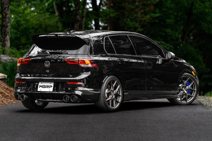 MBRP 2022 Volkswagen Golf R MK8 3 pol Cat-Back Quad Split Válvula traseira Excluir escapamento