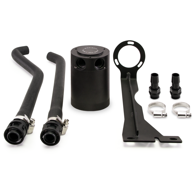 Mishimoto 2014+ Ford Fiesta ST Kit de lata de captura de aceite con deflector - Negro