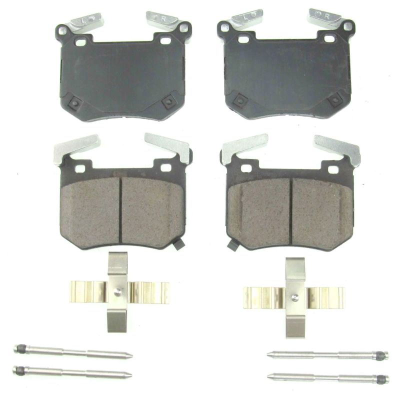 Power Stop 18-19 Kia Stinger Traseiro Z17 Evolution Pastilhas de freio de cerâmica c/ ferragens