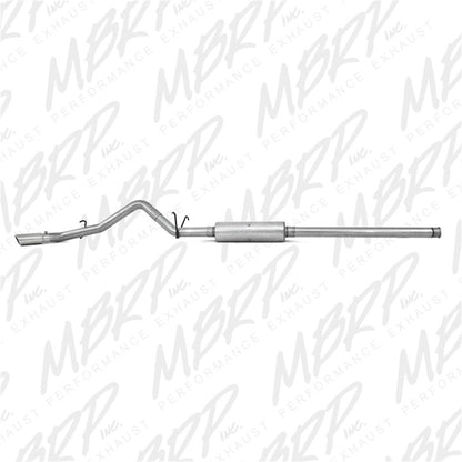 MBRP 14 Chevy/GMC 1500 Silverado/Sierra 4.3L V6/5.3L V8 Salida de un solo lado AL 3in Cat Back Escape