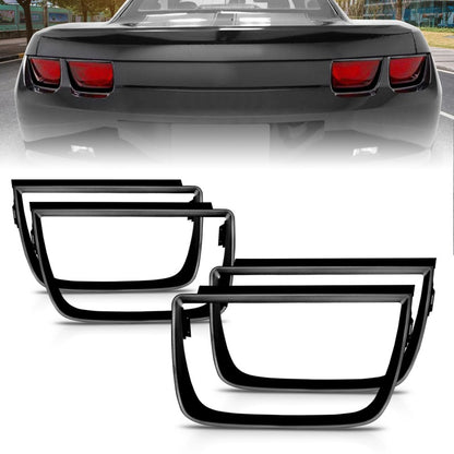 Molduras de lanterna traseira ANZO 2010-2013 Chevrolet Camaro Molduras de lanterna traseira - 4 unidades preto fosco
