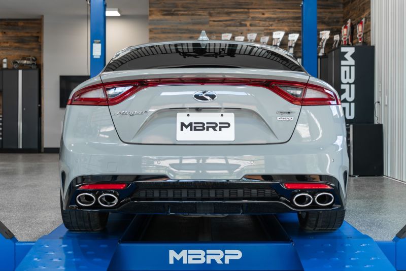 MBRP 2018+ Kia Stinger 3.3L RWD/AWD 2.5in Cat Back Salida trasera doble sin puntas