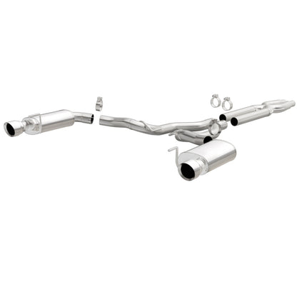 MagnaFlow Cat Back, SS, 3in, Street, Dual Split Pulido 4.5in Tips 2015 Ford Mustang GT V8 5.0L