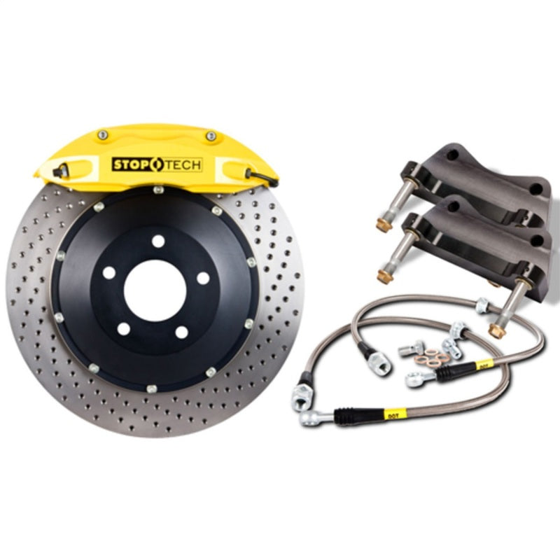StopTech BBK 96-02 BMW Z3/03-09 Z4 Front Yellow ST-40 Calipers Drilled 332x32mm Rotors/Pads/SS Lines
