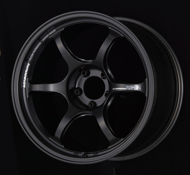 Advan RG-D2 17x8.0 +37 5x114.3 Semi Gloss Black Wheel