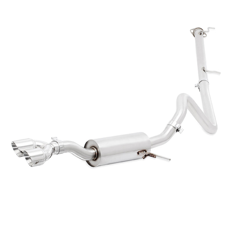 Mishimoto 14-16 Ford Fiesta ST 1.6L 2.5in Escape Cat-Back de acero inoxidable con puntas pulidas