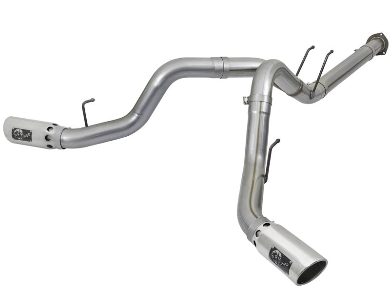 aFe POWER 4in DPF-Back SS Sistema de Exaustão 2017 Ford Diesel Trucks V8-6.7L (td)
