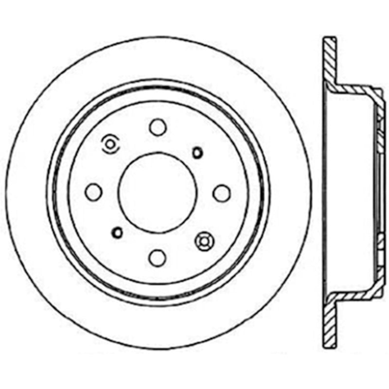 Stoptech Acura y Honda Civic/Del Sol Rotor CRYO-STOP trasero