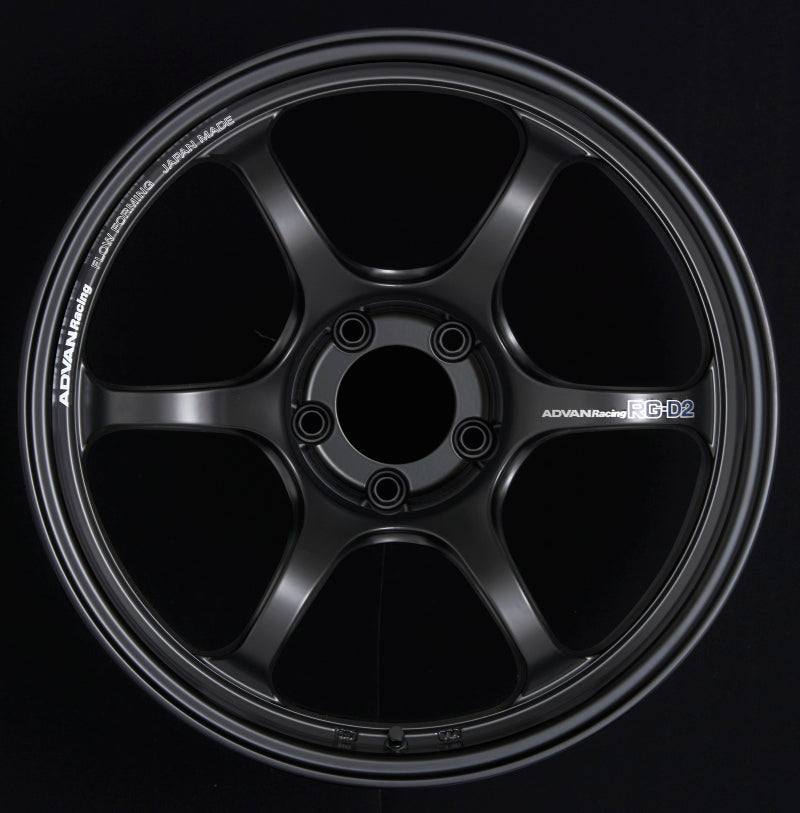 Advan RG-D2 18x9.0 +51 5x120 Semi Gloss Black Wheel