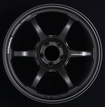 Advan RG-D2 18x11.0 +30 5x114.3 Semi Gloss Black Wheel