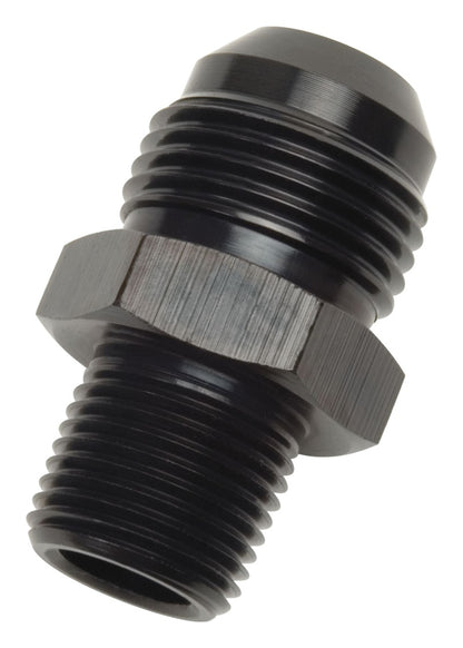 Russell Performance -10 AN a 1/2 pulg. NPT recto abocardado a tubería (negro)