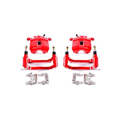 Power Stop 01-03 Acura CL Pinzas delanteras rojas con soportes - Par