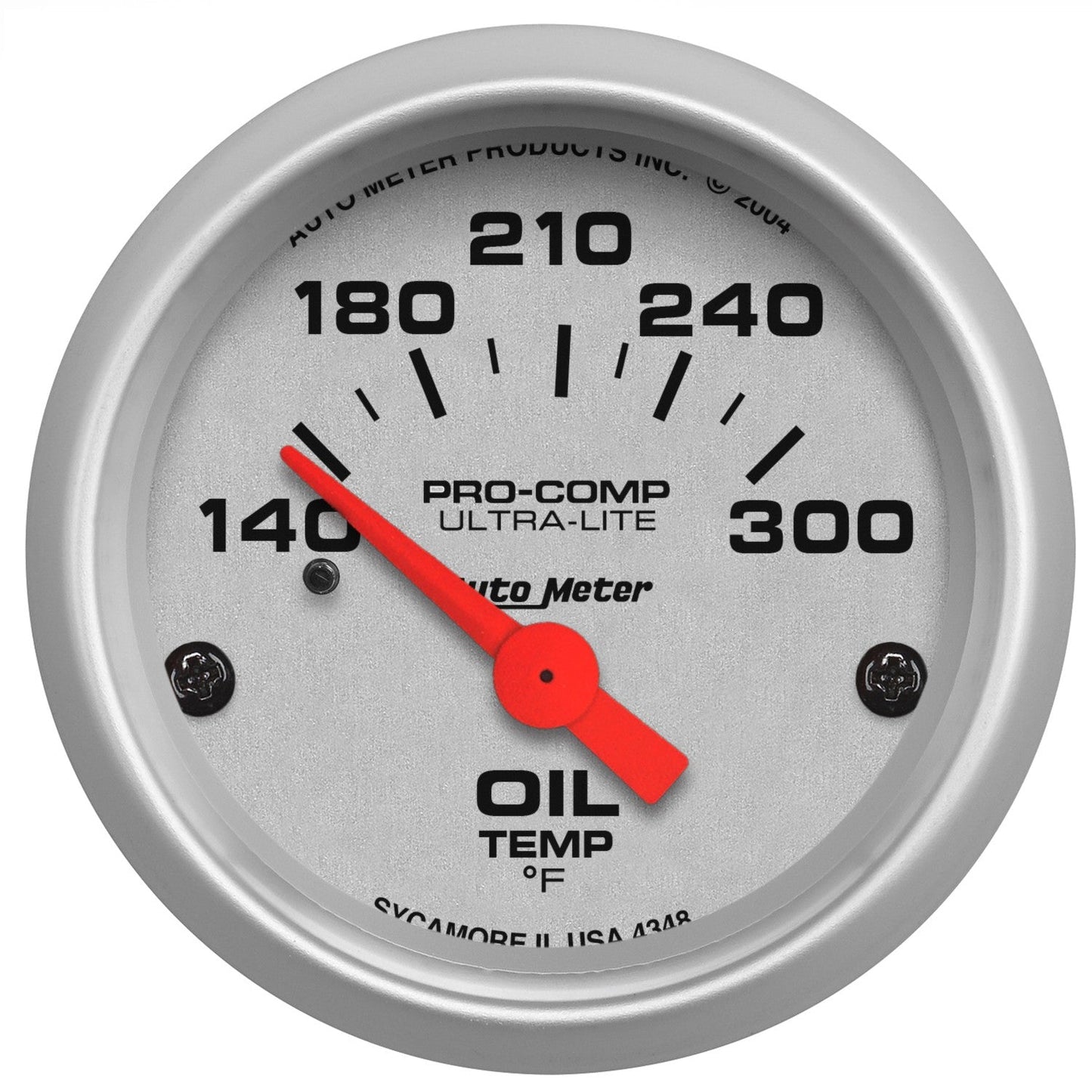 AutoMeter - 2-1/16" OIL TEMPERATURE, 140-300 °F, AIR-CORE, ULTRA-LITE (4348)