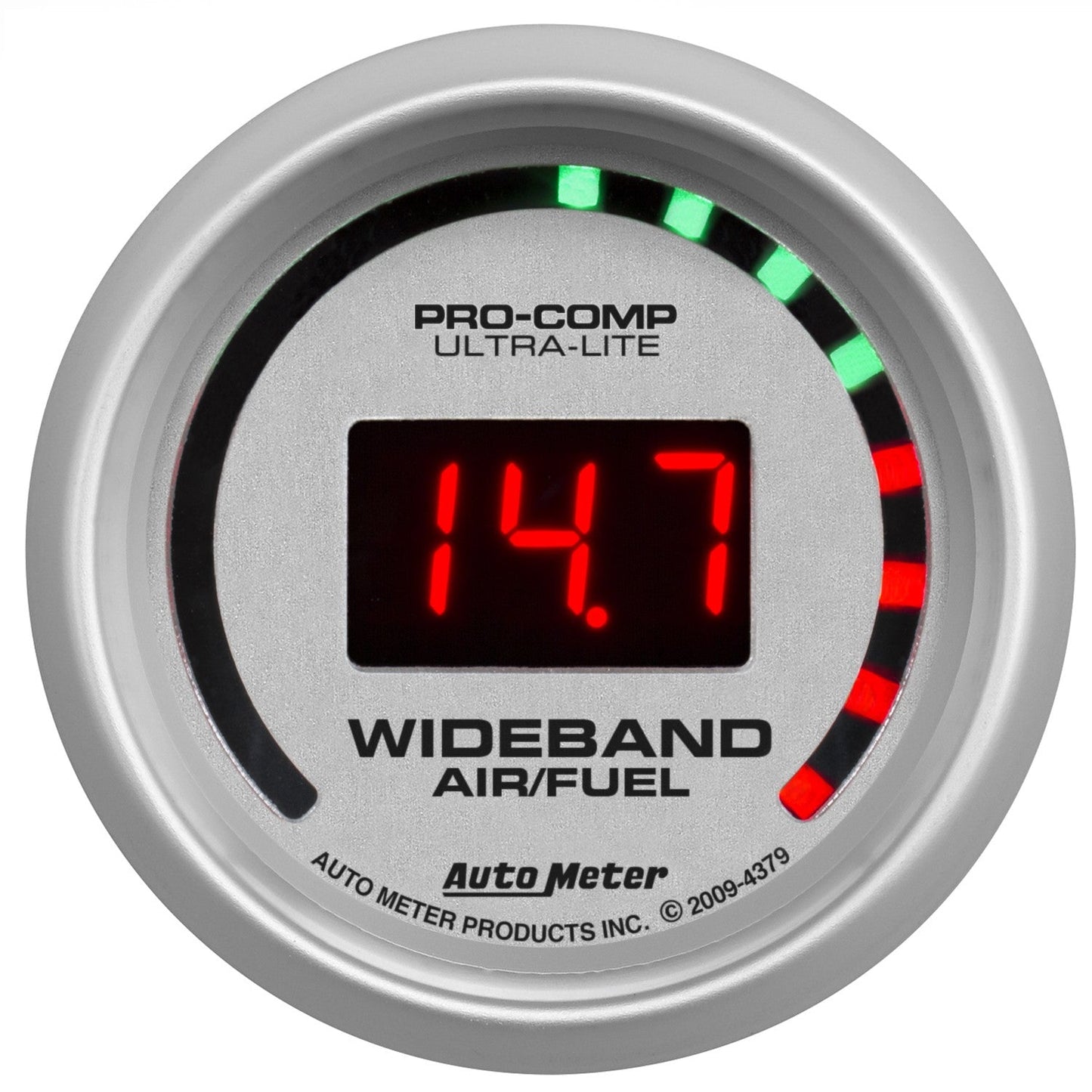 AutoMeter - 2-1/16" WIDEBAND STREET AIR/FUEL RATIO, 10:1-17:1 AFR, ULTRA-LITE (4379)