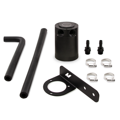 Mishimoto 2016+ Honda Civic 1.5L Turbo Baffled Oil Catch Can Kit - Preto (lado PCV)
