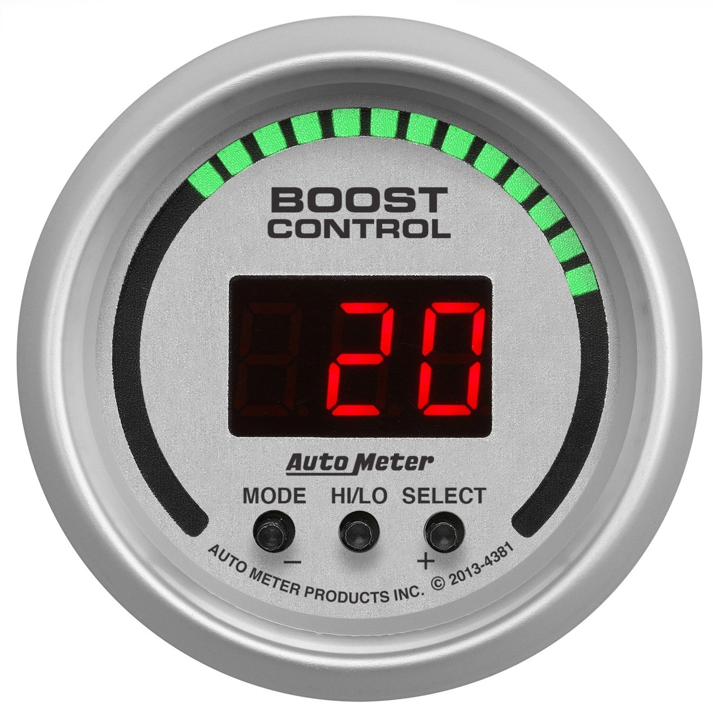 AutoMeter - CONTROLADOR DE IMPULSO DE 2-1/16", 30 IN HG/30 PSI, ULTRA LITE (4381)