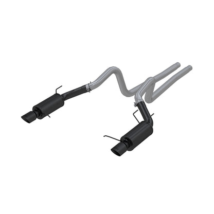 MBRP 11-14 Ford Mustang GT 5.0L 3 pol Cat Back Dual Split Traseiro Street Versão 4 in Tips - Preto