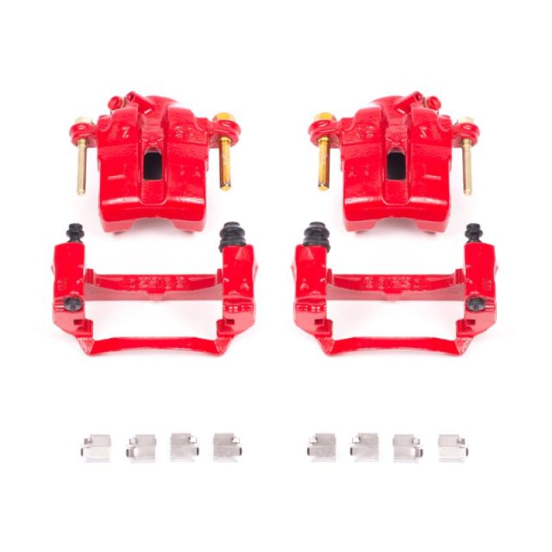 Power Stop 94-97 Mazda Miata Front Red Calipers w/Brackets - Pair