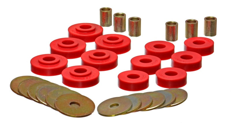 Juego de montaje de cuerpo rojo Corvette GM de suspensión de energía