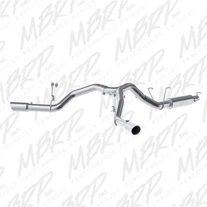 MBRP 14-16 Ram 2500 6.4L 4in 409 SS Salida doble lateral Cat Back Escape