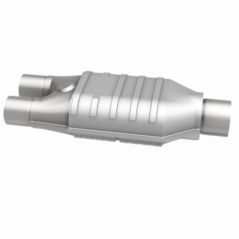 MagnaFlow Universal Catalytic Converter 2inch Inlet/2.5inch Outlet Dual/Single Oval Shape