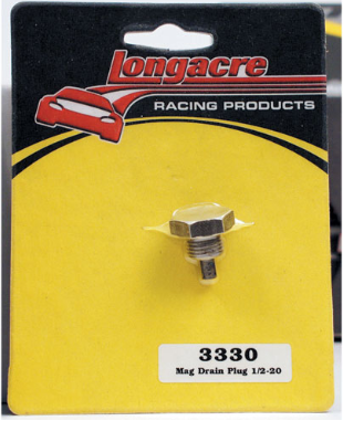 Longacre Racing - Magnetic Drain Plug Fits Pans w/ 1/2"-20 Thread (33300)