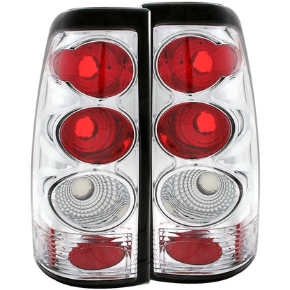 ANZO 1999-2002 Chevrolet Silverado 1500 Lanternas traseiras cromadas