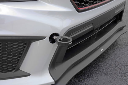 PERRIN 18-21 Subaru WRX & STI / 13-25 BRZ / 17-20 Toyota 86 Tow Hook Kit (Front) - Flat Black