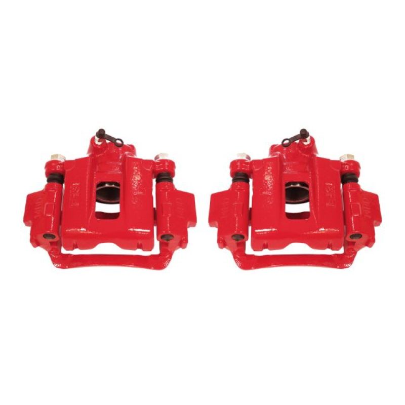 Power Stop 03-09 Toyota 4Runner Traseiro Pinças Vermelhas com Suportes - Par